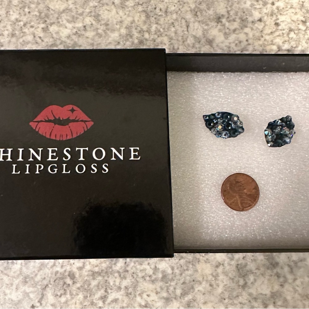 Rhinestone Lipgloss earrings
